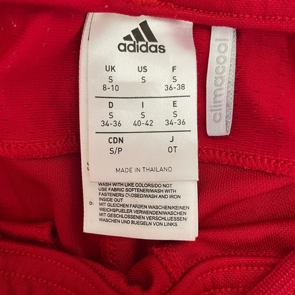 Adidas Climacool Warm Up Pant Red Women’s Size Small - Picture 4 of 8